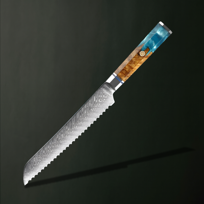 Shinrai 67 Layer Japanese Damascus with Burlwood + Acrylic - Individual Knives