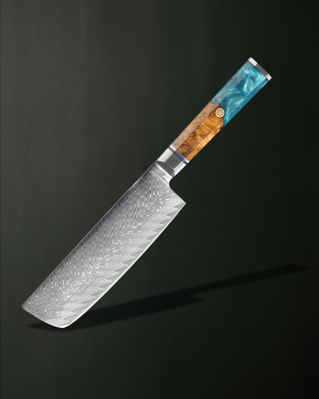 Shinrai 67 Layer Japanese Damascus with Burlwood + Acrylic - Individual Knives