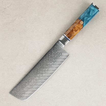 Shinrai 67 Layer Japanese Damascus with Burlwood + Acrylic - Individual Knives